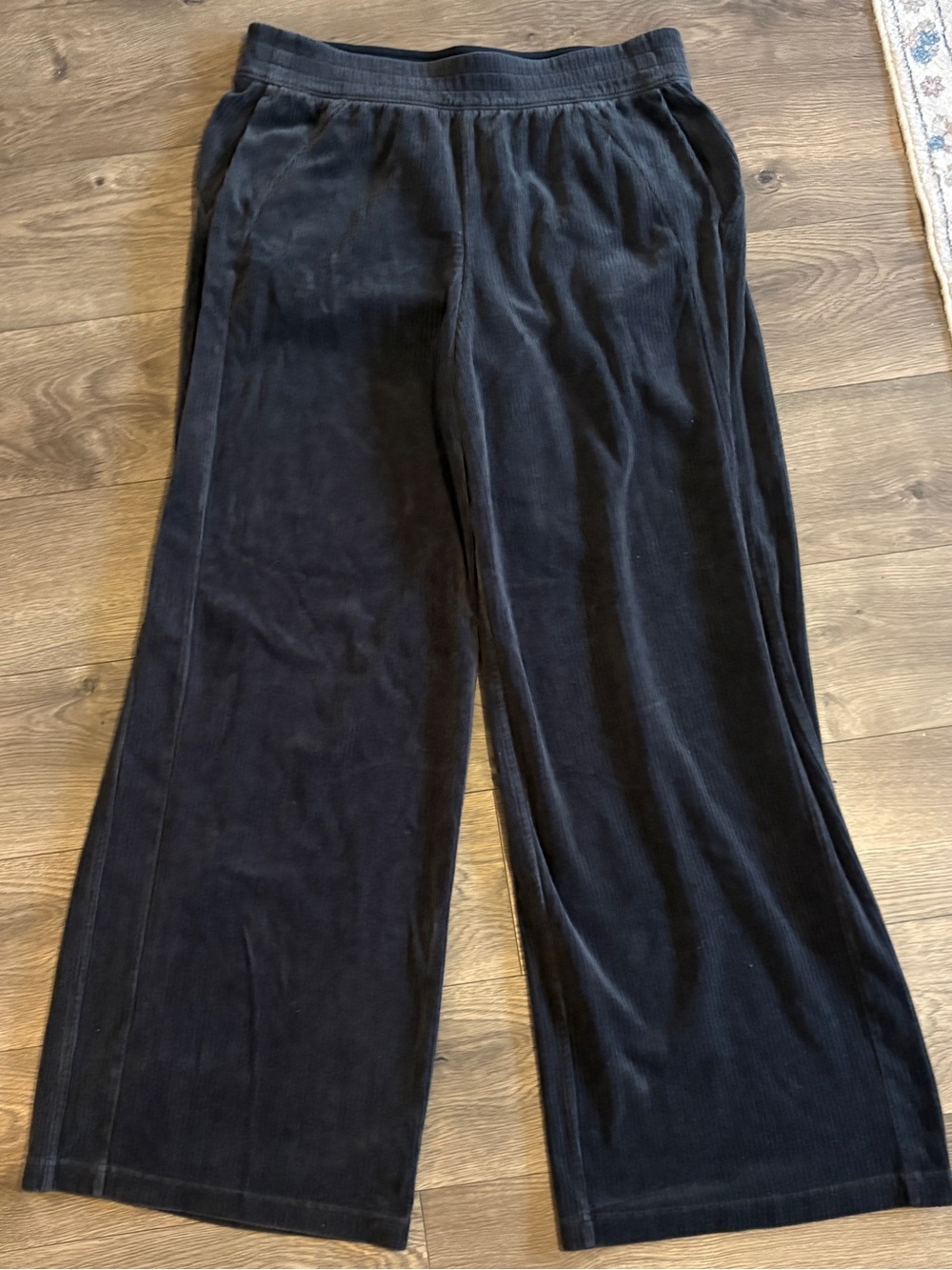 lululemon Charcoal Wide-Leg Corduroy Trousers